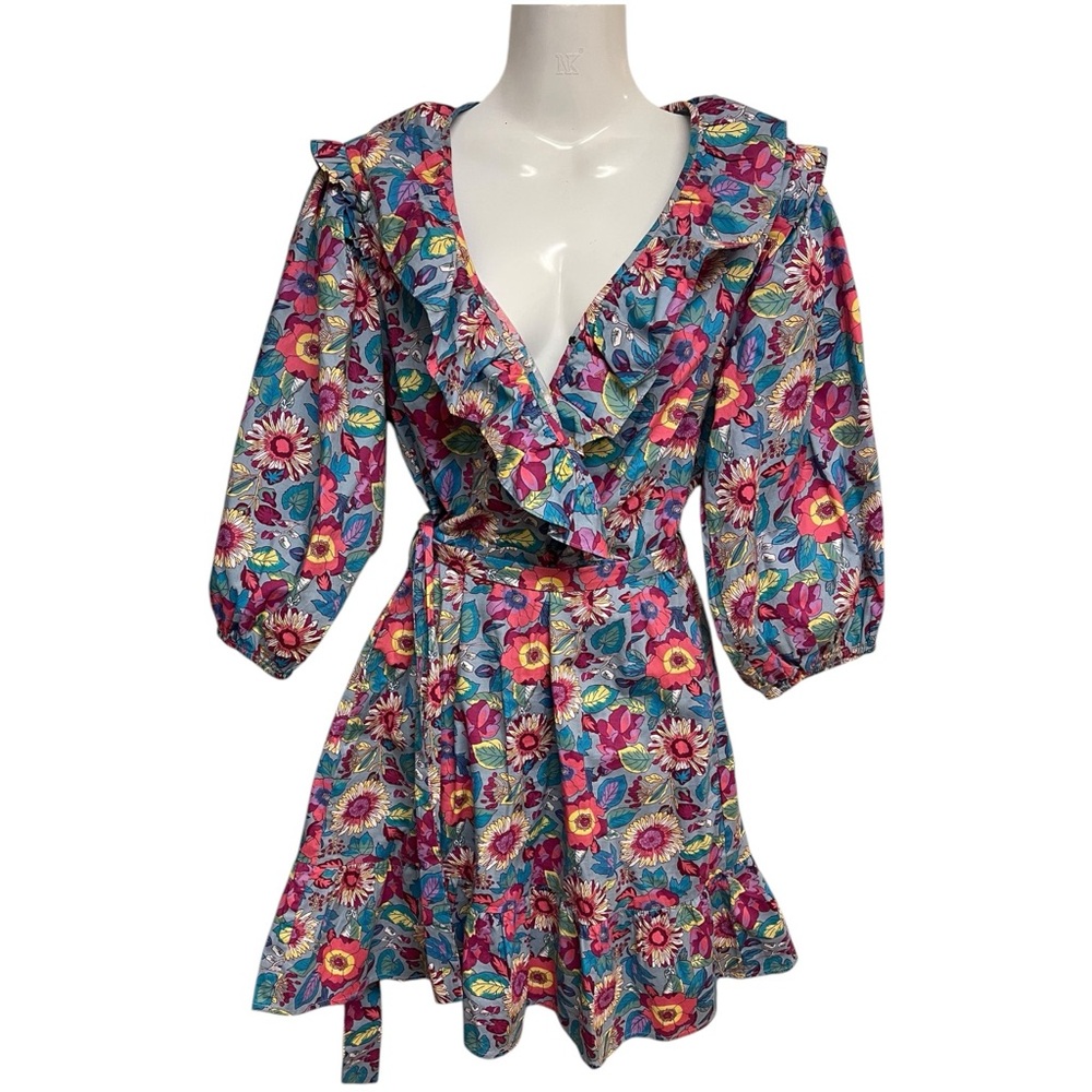 Code X Mode Multicolored Vibrant Floral Mini Dres… - image 2
